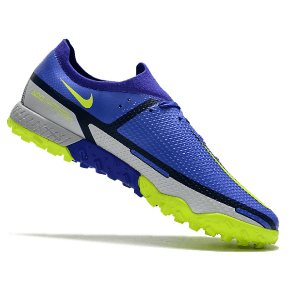 Chuteira Nike Phantom GT 2 Pro TF Azul e Branca - VN Esportes