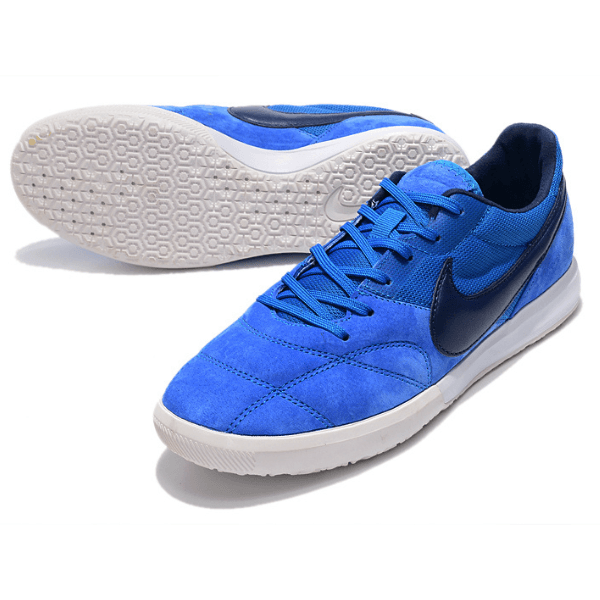 Chuteira Futsal Nike Premier II IC Azul e Branca - VN Esportes