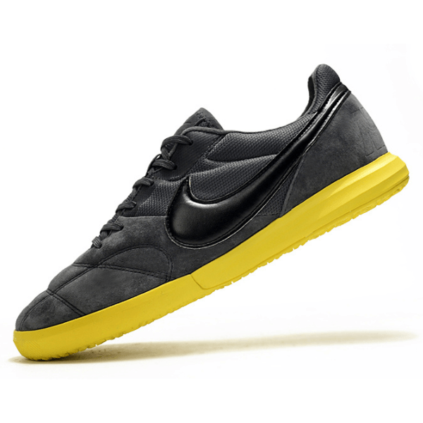 Chuteira Futsal Nike Premier II IC Cinza e Amarela - VN Esportes