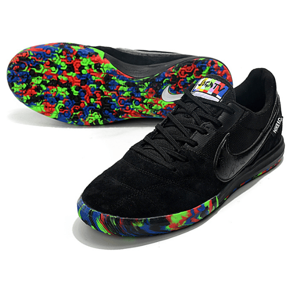 Chuteira Futsal Nike Premier II IC Preta e Colorida - VN Esportes