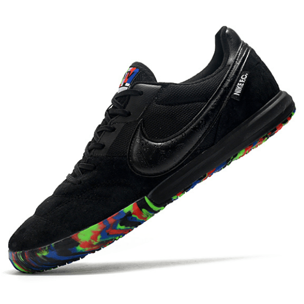 Chuteira Futsal Nike Premier II IC Preta e Colorida - VN Esportes