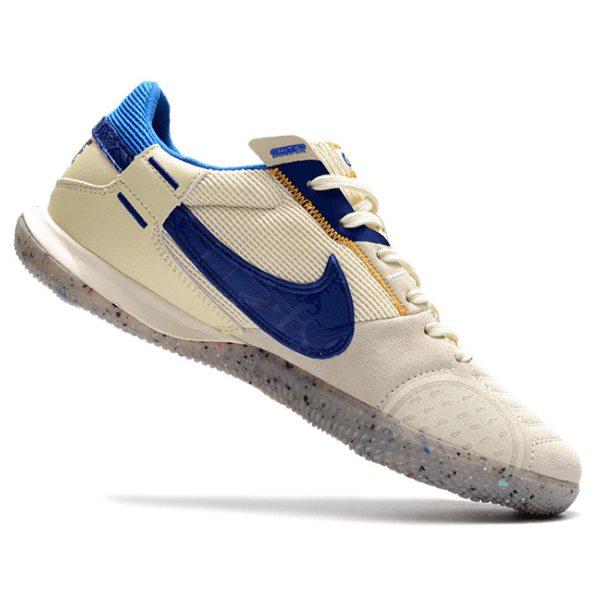 Chuteira Futsal Nike Streetgato IC Branco,Cinza e Azul - VN Esportes