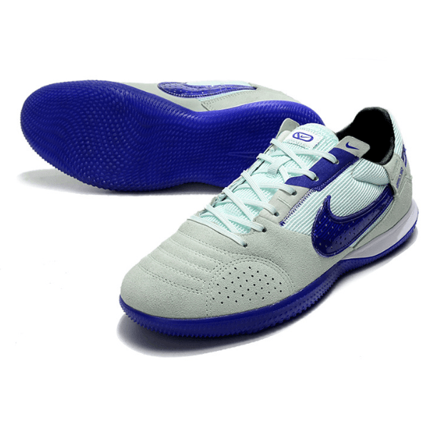 Chuteira Futsal Nike Streetgato IC Branco e Azul - VN Esportes