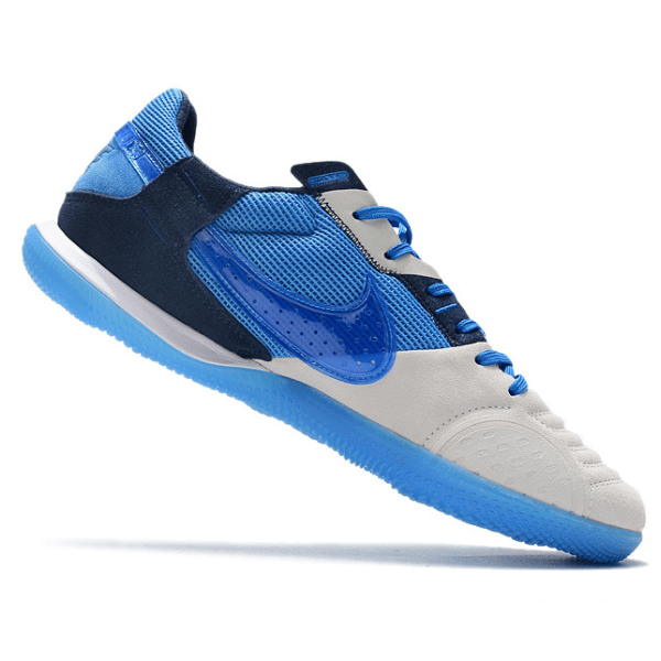 Chuteira Futsal Nike Streetgato IC Cinza e Azul - VN Esportes