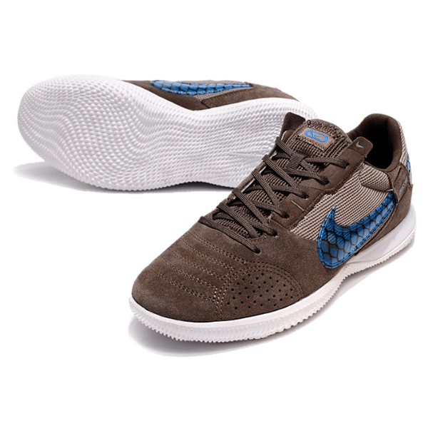 Chuteira Futsal Nike Streetgato IC Marrom e Azul - VN Esportes