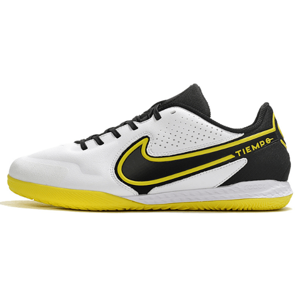 Chuteira Nike Tiempo 9 Legend IC Branca e Preta - VN Esportes