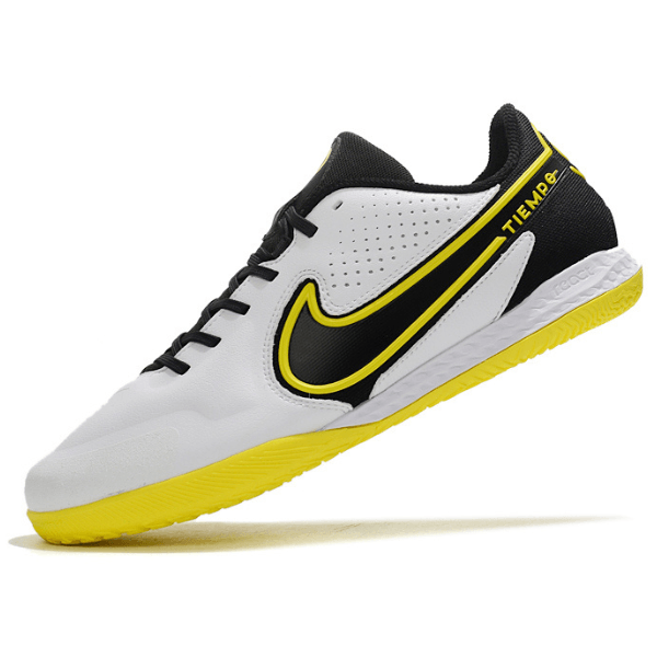 Chuteira Nike Tiempo 9 Legend IC Branca e Preta - VN Esportes