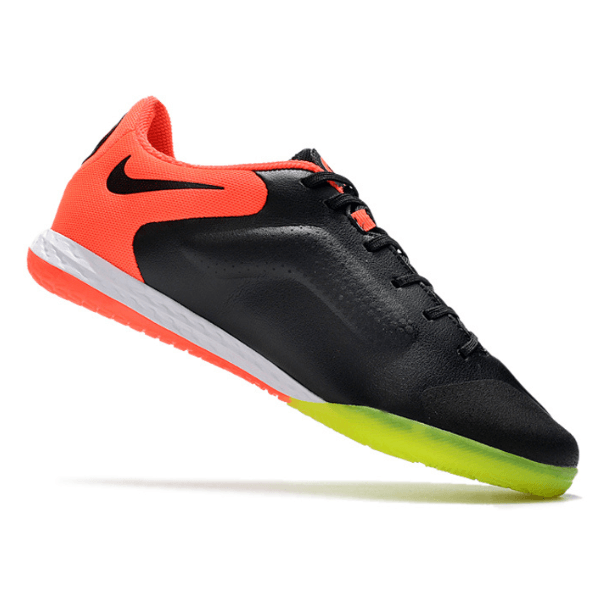 Chuteira Nike Tiempo 9 Legend IC Preto,Laranja e Amarelo - VN Esportes