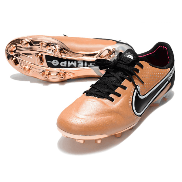 Chuteira Nike Tiempo 9 Legend FG Dourada - VN Esportes