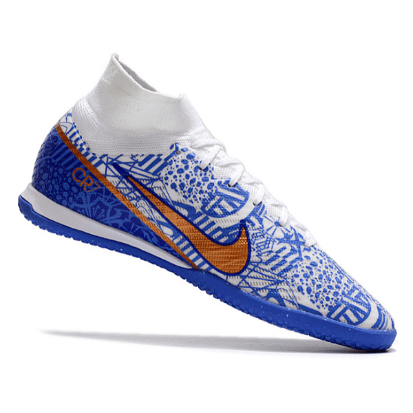 Chuteira Nike Zoom Mercurial Superfly 9 Elite IC Azul CR7 - VN Esportes