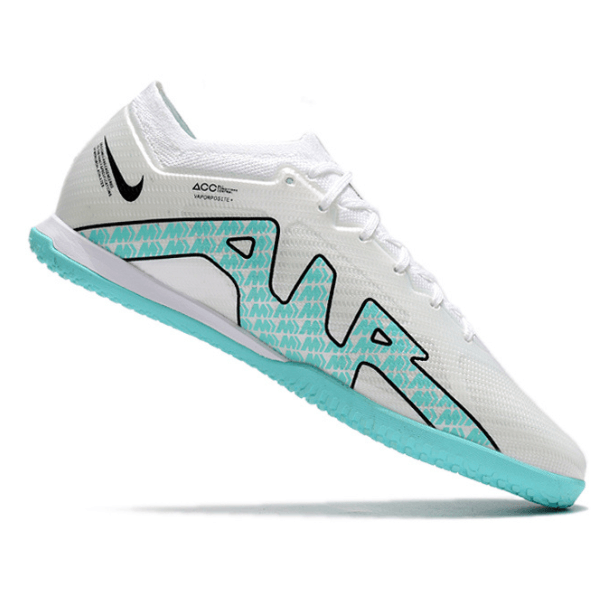 Chuteira Nike Zoom Mercurial Vapor 15 Elite IC Branca e Azul - VN Esportes