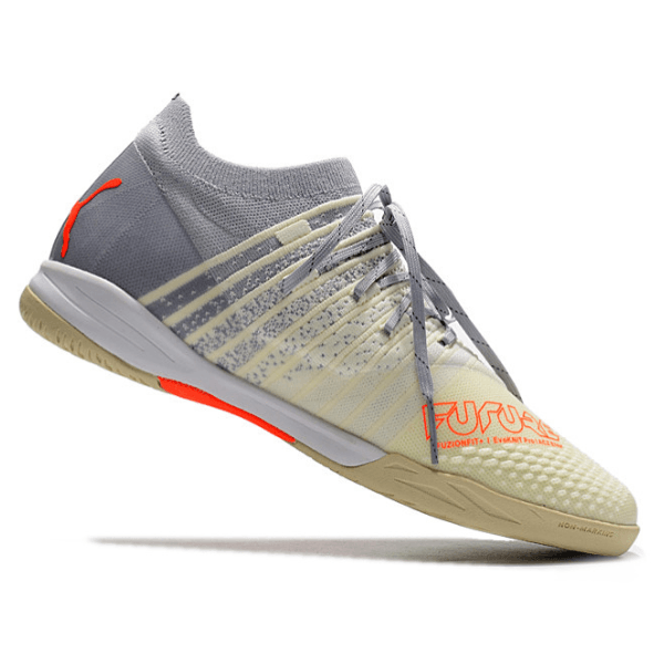 Chuteira Puma Future Z 1.3 IC Branca e Cinza - VN Esportes
