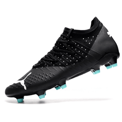 Chuteira Puma Future Z 1.3 FG Preta e Azul Claro - VN Esportes
